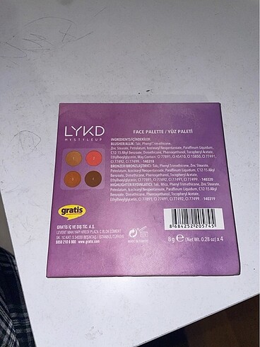 Diğer LYKD yüz paleti
