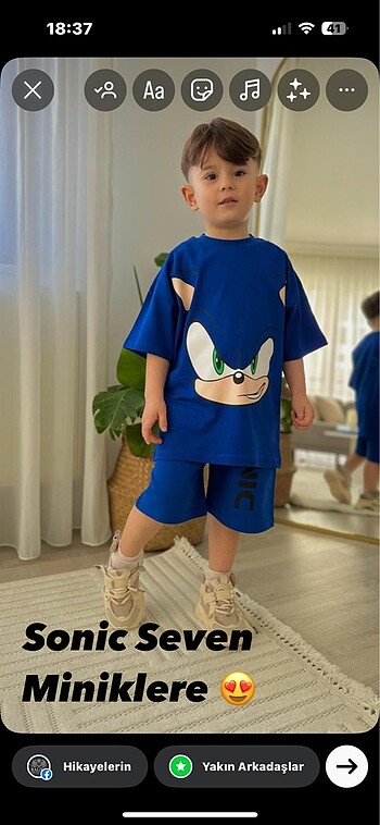 Sonic Baskılı Takım