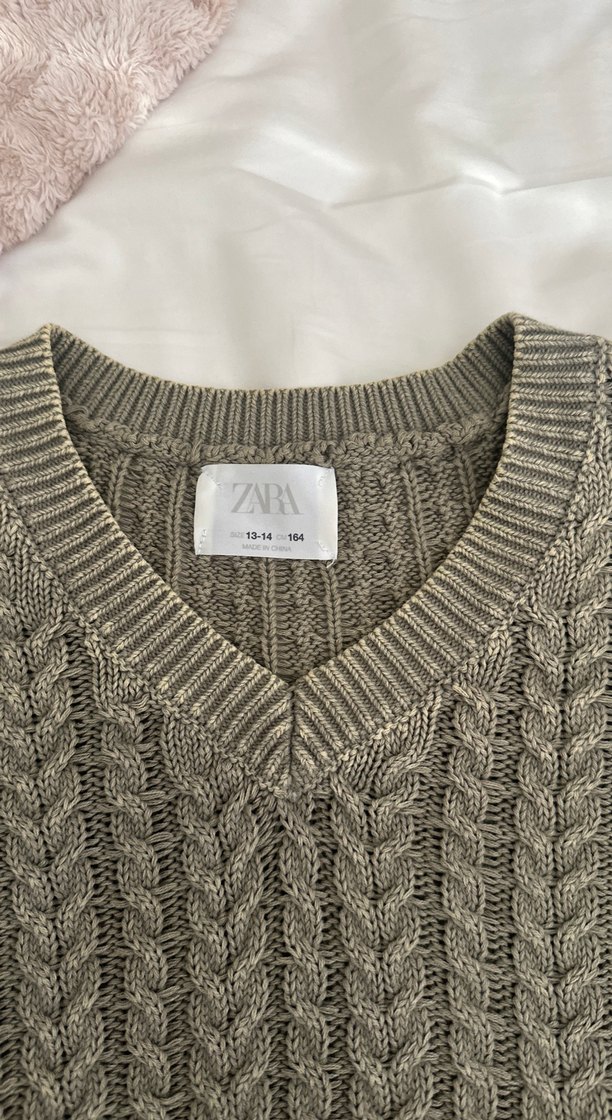 ZARA Saç Örgü Kazak - Görsel 4