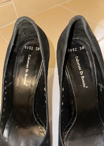 Siyah Platform Topuklu Gece Ayakkabısı - Görsel 4