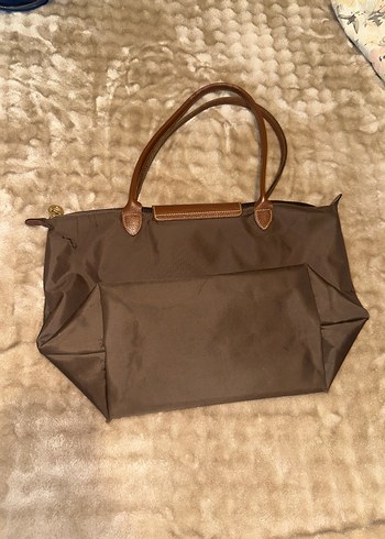 Orijinal Longchamp L Kahverengi Omuz Çantası - Görsel 2