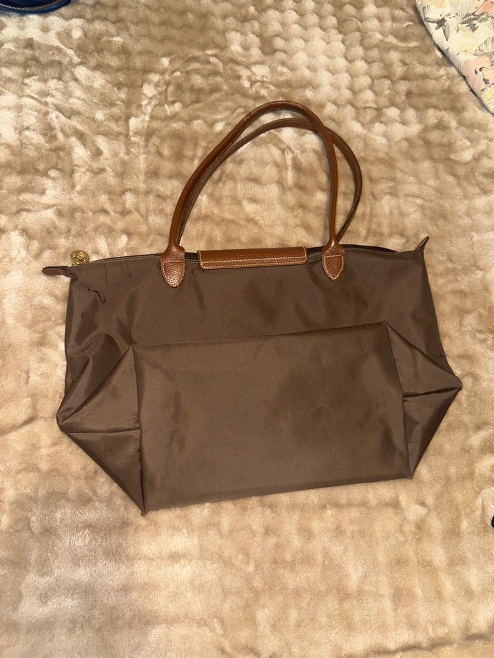 Orijinal Longchamp L Kahverengi Omuz Çantası - Görsel 2