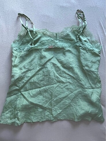 Diğer fairycore yesil saten ust