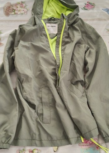 Kız Çocuk Kapüşonlu Pembe Mont - Görsel 5