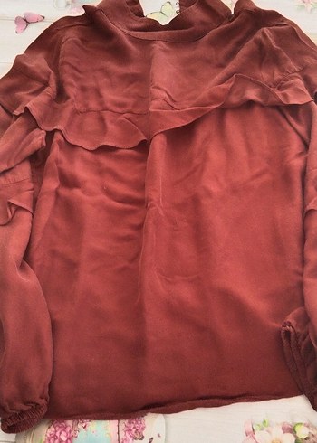 Kadın Beyaz Pamuklu Midi Gömlek - Görsel 6