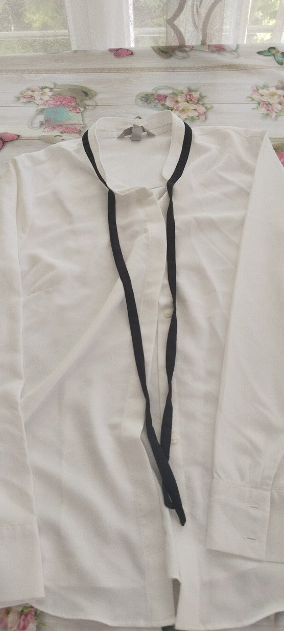 Kadın Beyaz Pamuklu Midi Gömlek - Görsel 2