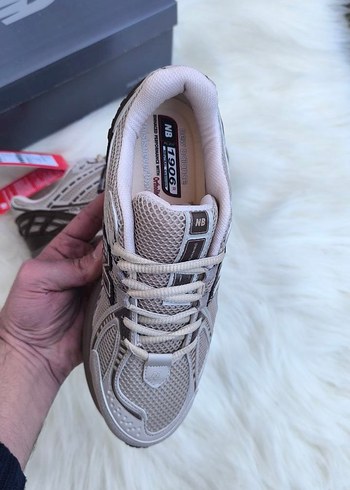 Bej Baskılı New Balance Günlük Spor Ayakkabı - Görsel 6