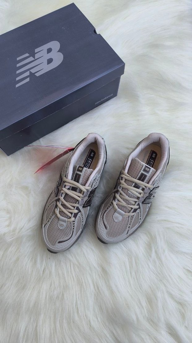 Bej Baskılı New Balance Günlük Spor Ayakkabı - Görsel 3