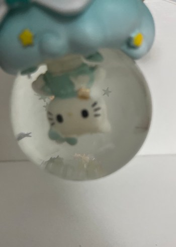 Pastel Mavi Hello Kitty Figürlü Kar Küresi - Görsel 2