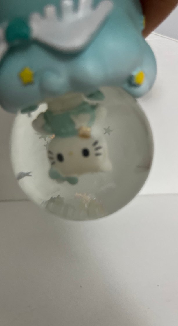 Pastel Mavi Hello Kitty Figürlü Kar Küresi - Görsel 2