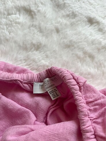 Pull and Bear Pembe keten şort