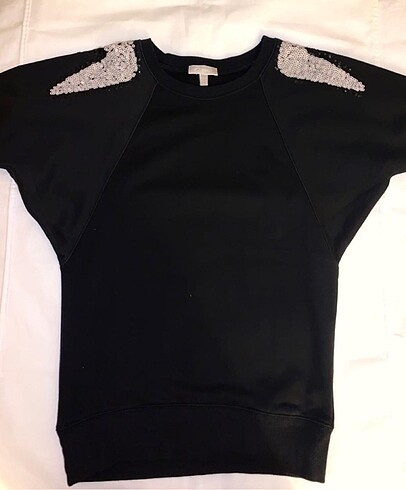 36 Beden Omuzları pullu sweatshirt