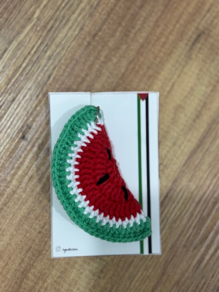 Örgü Karpuz Anahtarlık ve Gözlük Kılıfı Takım - Görsel 5