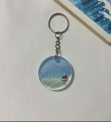 Epoksi Deniz Temalı Anahtarlık
