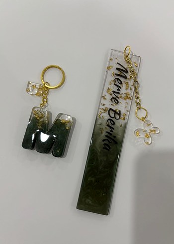 Epoksi Öğretmenler Gününe Özel Anahtarlık Kitap Ayracı Seti - Görsel 2