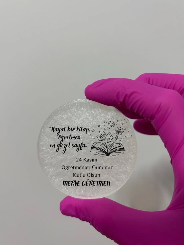Epoksi Öğretmenler Günü Hediyesi Magnet - Görsel 3