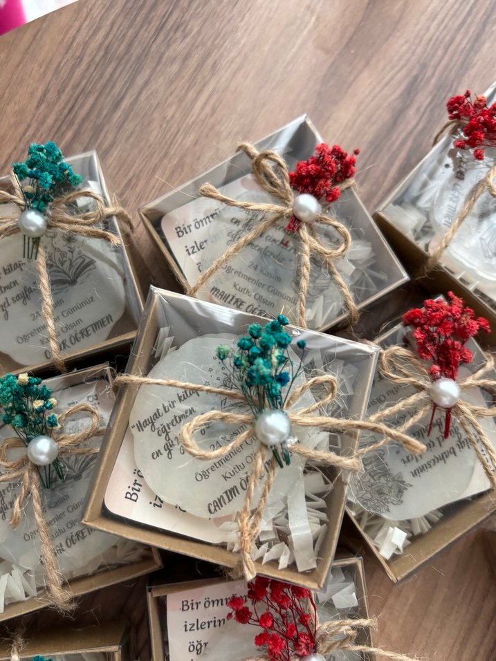 Epoksi Özel Gün Kutulu Hediyelik Magnet - Görsel 3