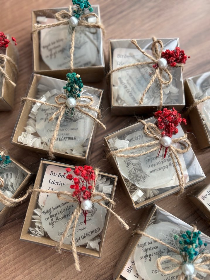 Epoksi Özel Gün Kutulu Hediyelik Magnet - Görsel 2