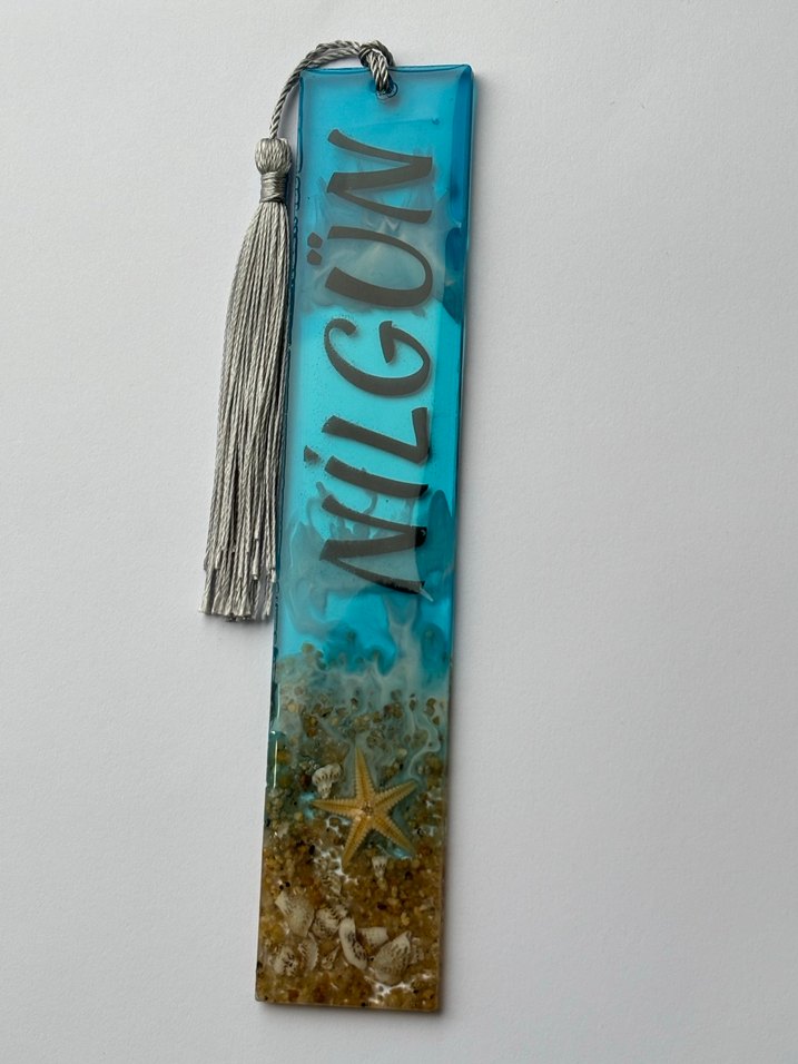 Epoksi Deniz Temalı Kişiye Özel Anahtarlık - Görsel 3