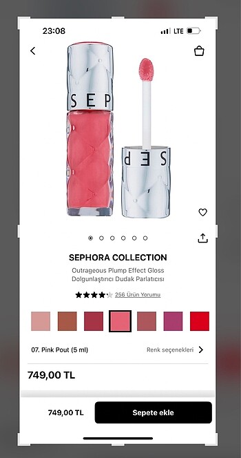 Sephora SEPHORA Dolgunlaştırıcı Dudak Parlatıcısı