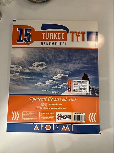  apotemi yayinlari 15li tyt turkce denemesi