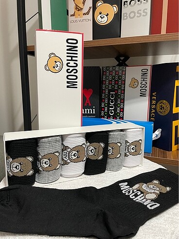 Premium pamuk 6 lı uzun çorap