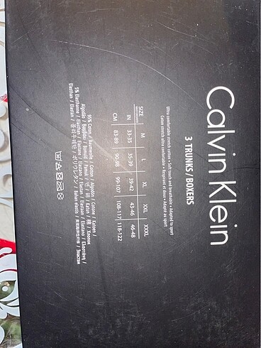 Calvin Klein Pamuk 3LÜ kutulu boxer