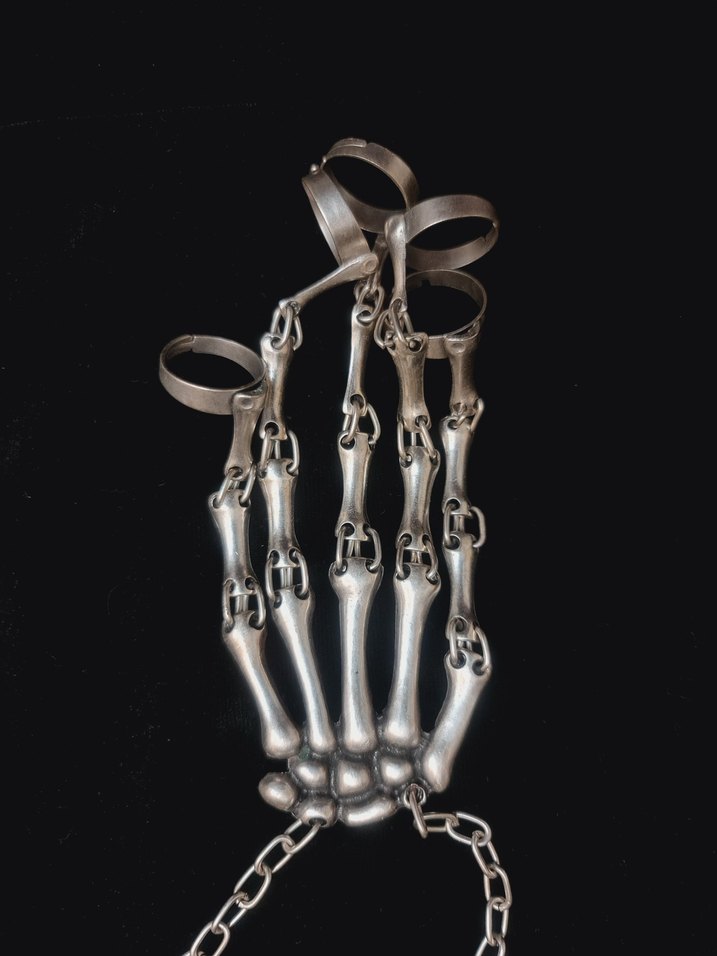 Gotik Punk Iskelet El Zinciri - Görsel 2