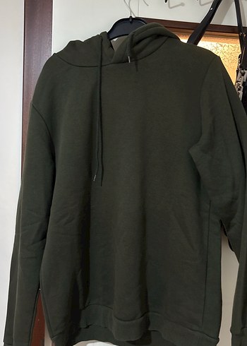 Kadın Yeşil Kapüşonlu Sweatshirt