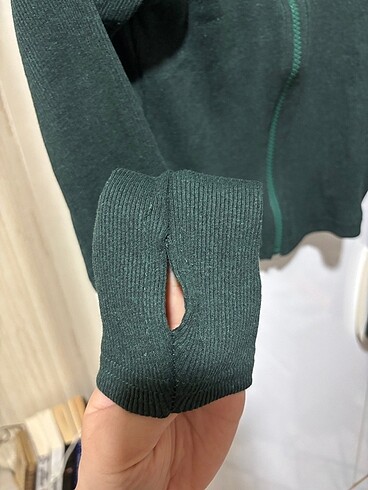 s Beden Trendyol parmak detaylı crop ceket