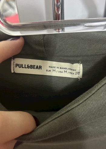 Kısa Kollu Yüksek Yakalı Uzun Haki Elbise - Görsel 2