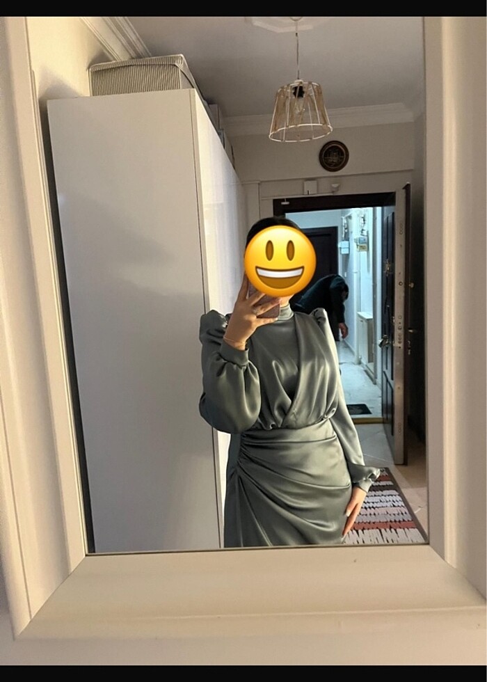 saten soz nisan elbisesi - Görsel 3