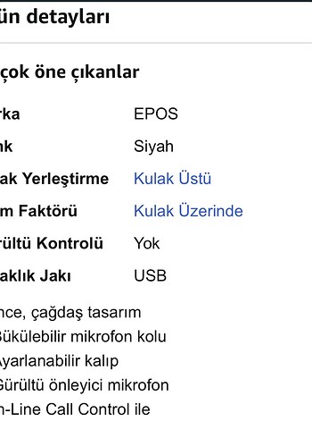 Sennheiser Epos Sc 135 Usb Kulaklık Sıfır - Görsel 17