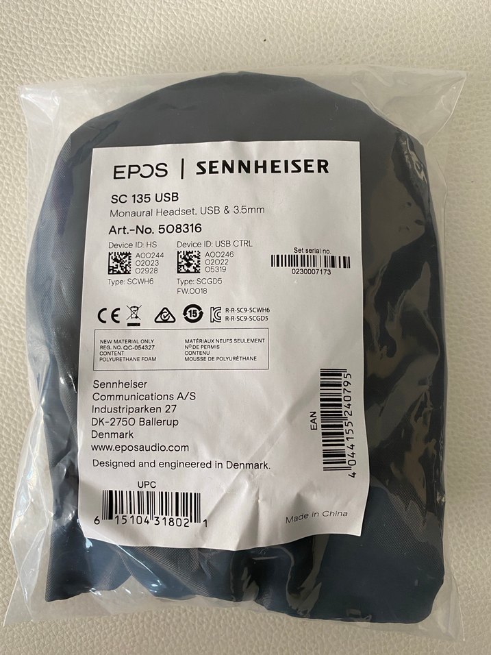 Sennheiser Epos Sc 135 Usb Kulaklık Sıfır - Görsel 2