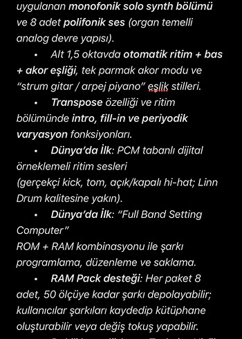 Technics SX-K200 Klavye Org - Görsel 15