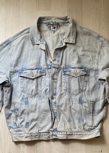 Tommy Hilfiger Mavi Kot Ceket - Görsel 2