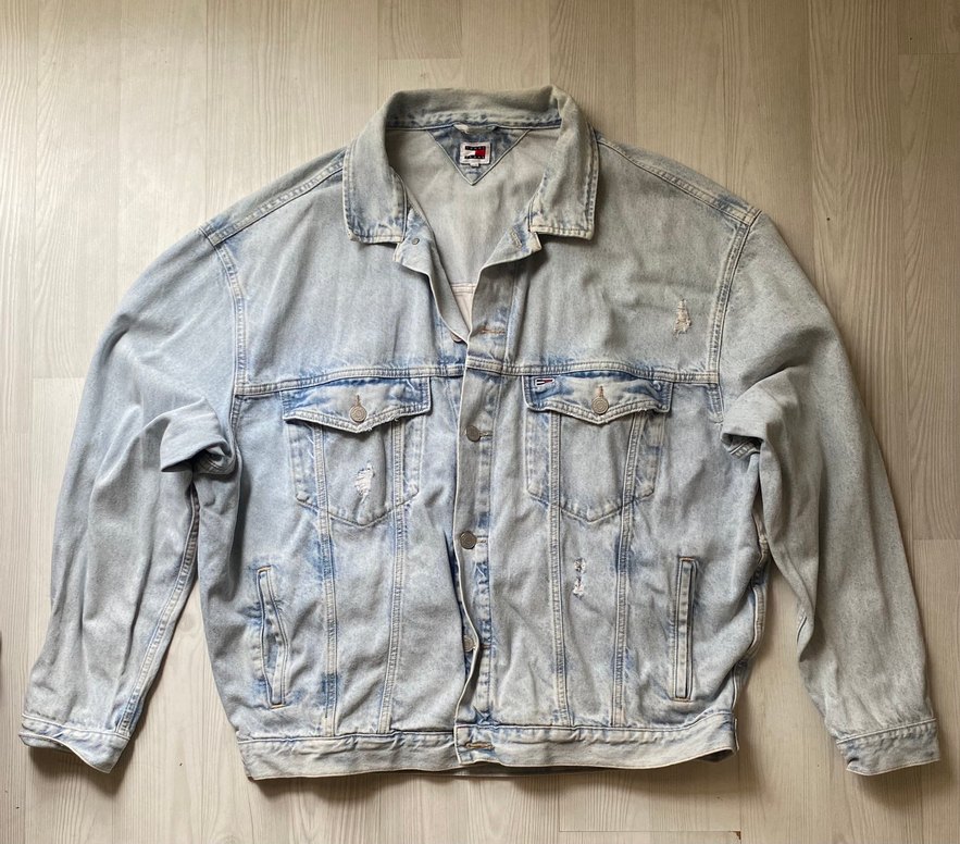 Tommy Hilfiger Mavi Kot Ceket - Görsel 2