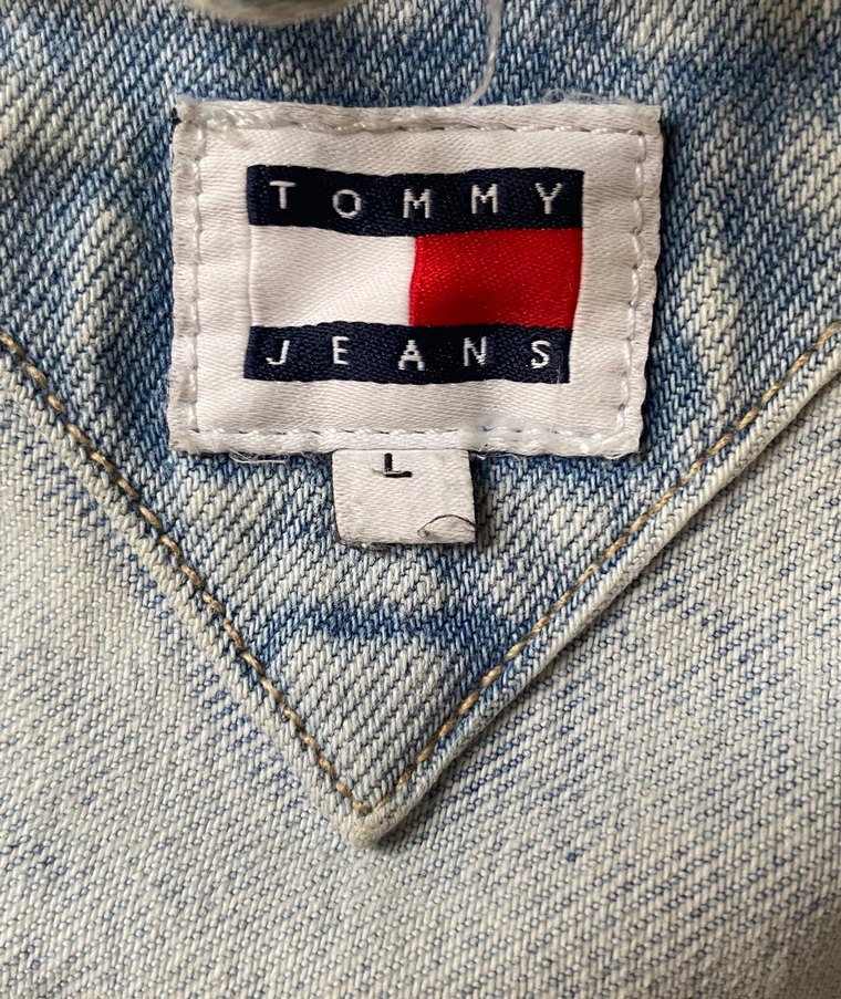 Tommy Hilfiger Mavi Kot Ceket - Görsel 4
