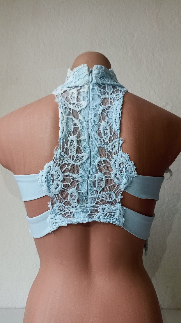 Dantel İşlemeli Bohem Mini Bluz - Görsel 2