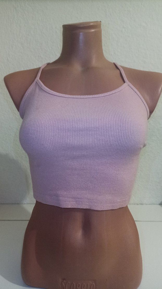 Sırt dekolteli ip Askılı crop - Görsel 2