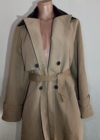 Milla Bej Düğmeli Kadın Trençkot - Görsel 2