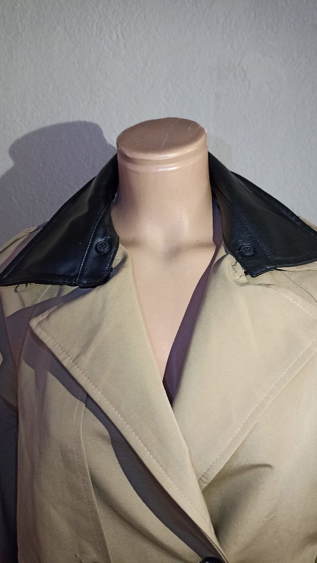 Milla Bej Düğmeli Kadın Trençkot - Görsel 4