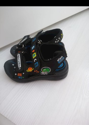 Renkli Erkek Çocuk Velcro Sandalet - Görsel 2