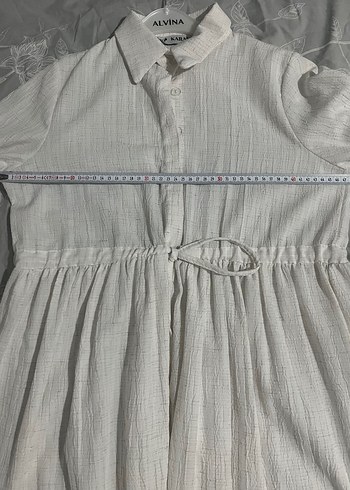 Uzun Keten Bohem Elbise - Görsel 3