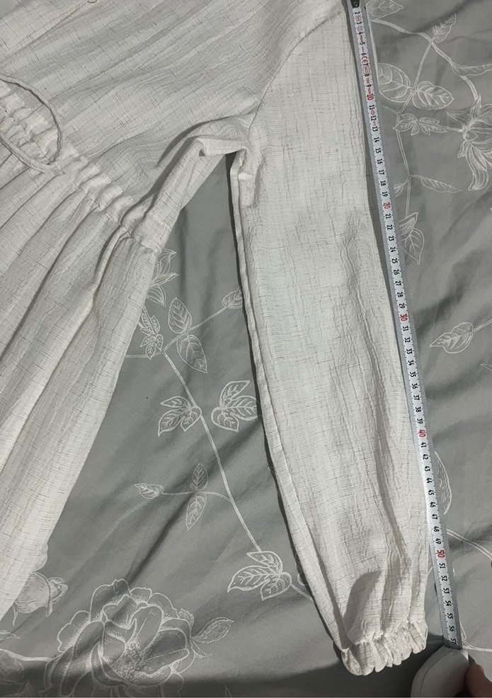 Uzun Keten Bohem Elbise - Görsel 4