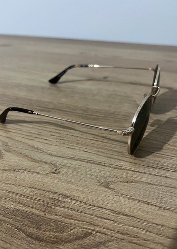 Kadın Altın Parlak Yuvarlak Gözlük - Görsel 3