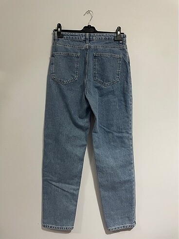 38 Beden İki Renkli Denim Jeans Pantolon