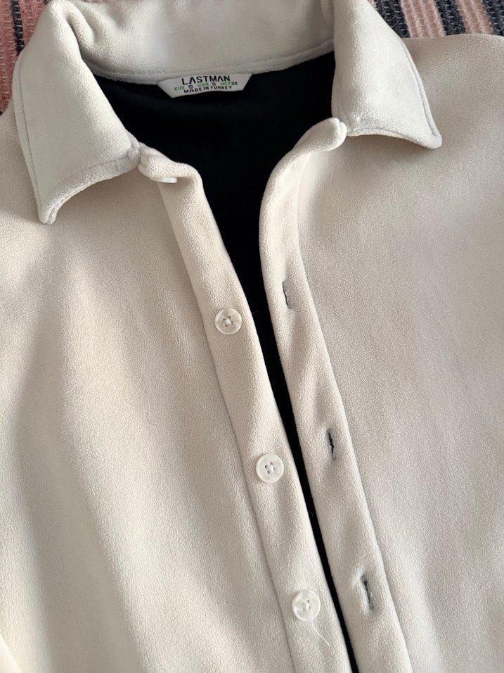 Düğmeli süet ceket - Görsel 2