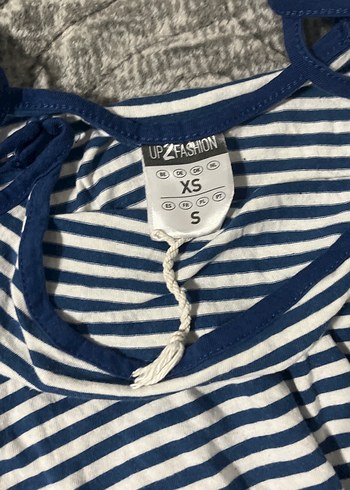 Çizgili Askılı Mini Tulum - Görsel 3