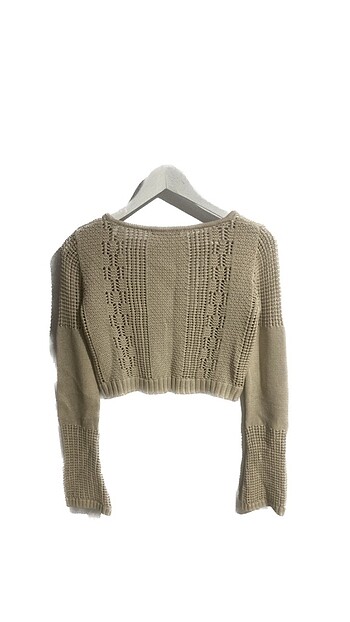 38 Beden camel Renk Mango Örme Crop